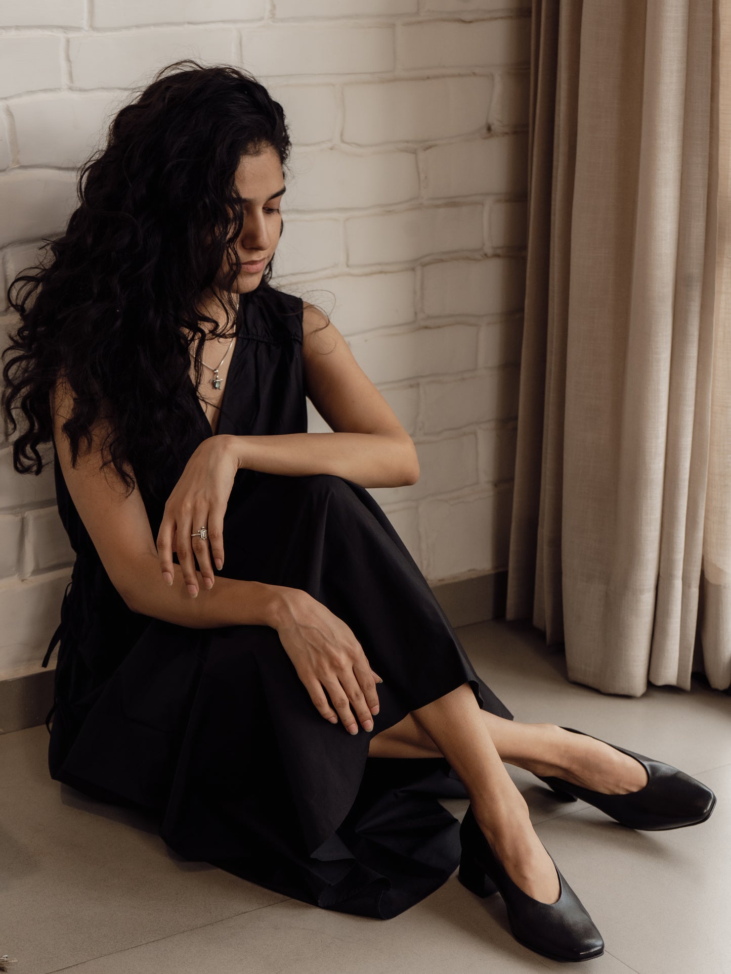 Black Court Shoe