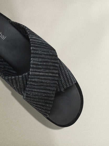 Criss Cross Black Upcycled