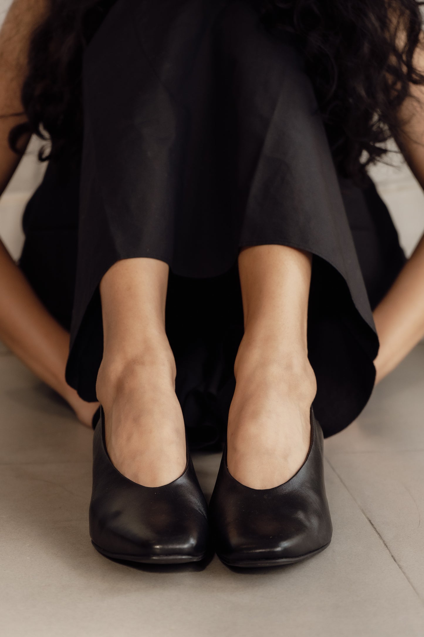 Black Court Shoe