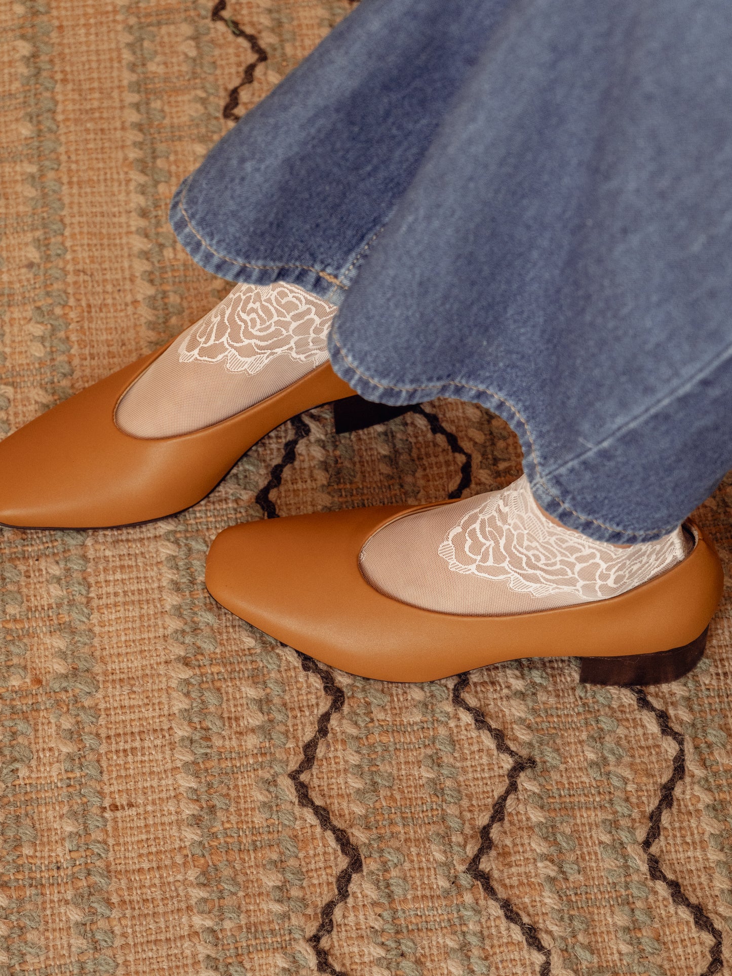 Tan Court Shoe