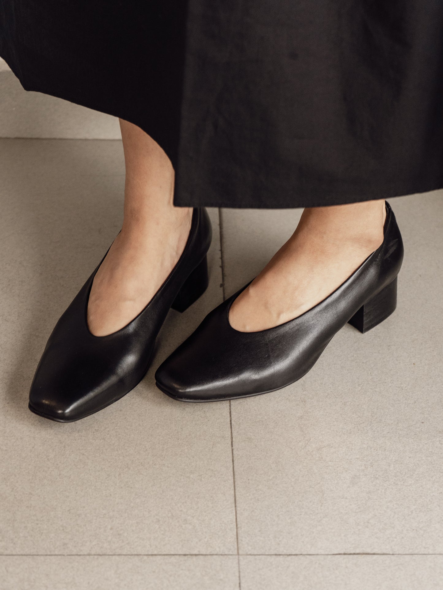 Black Court Shoe