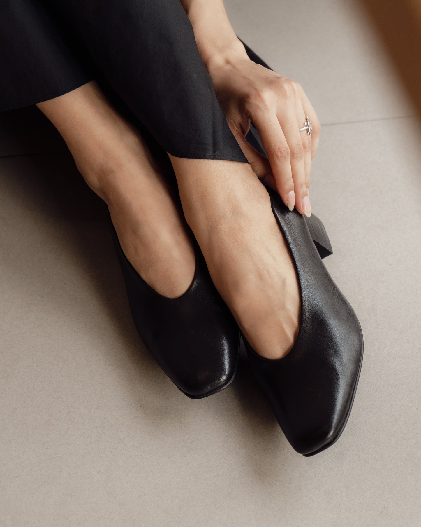 Black Court Shoe