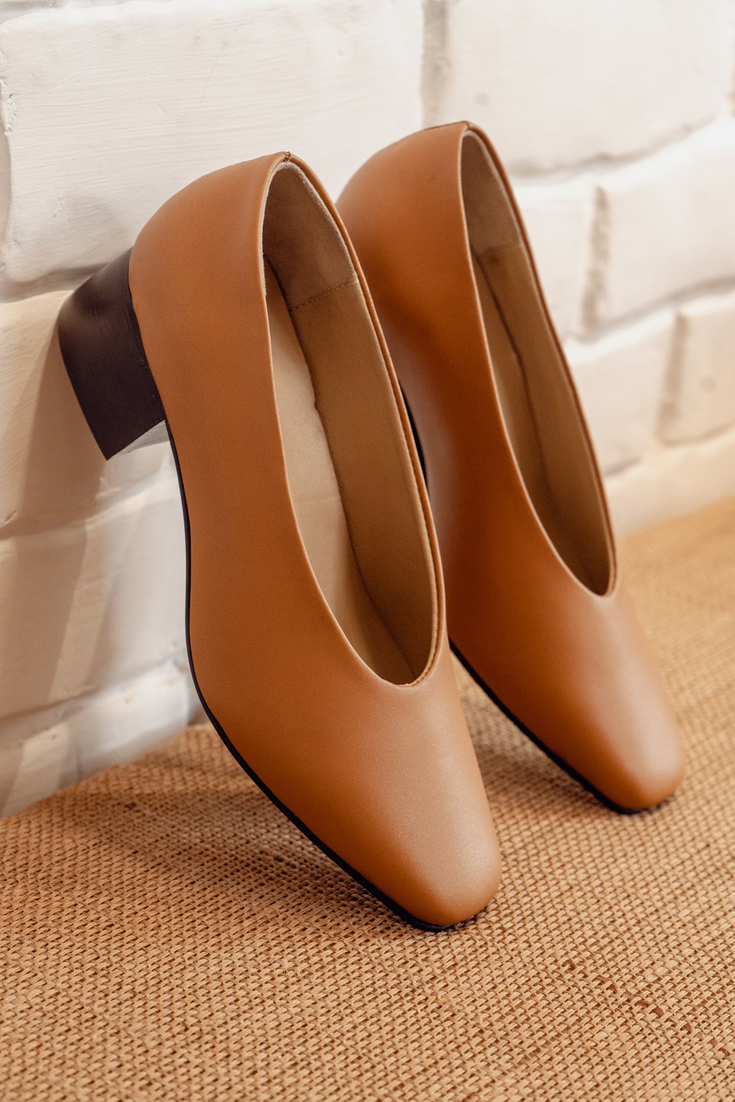 Tan Court Shoe