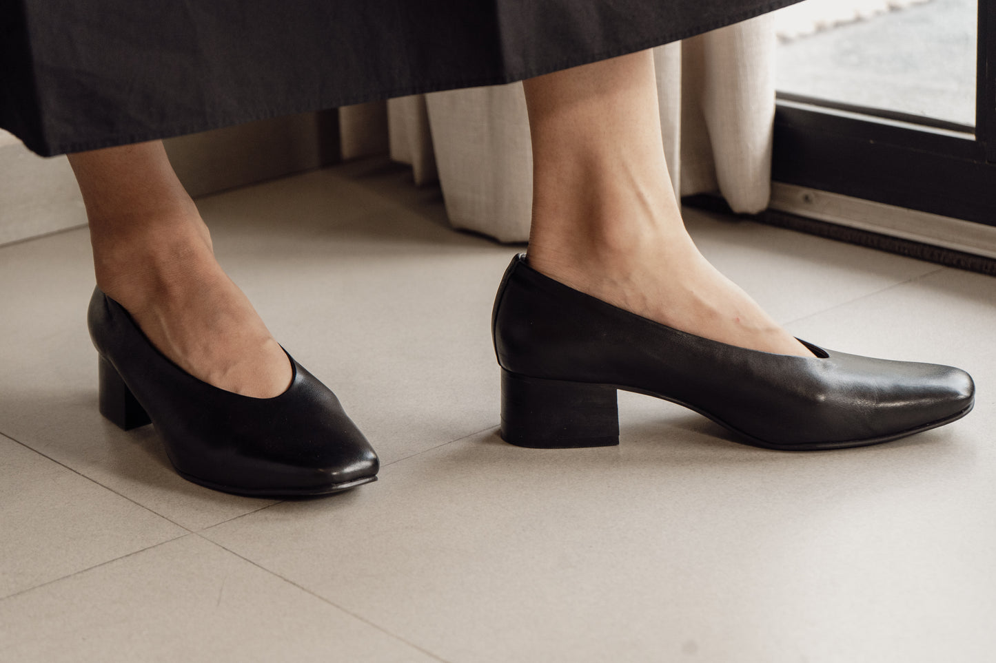 Black Court Shoe