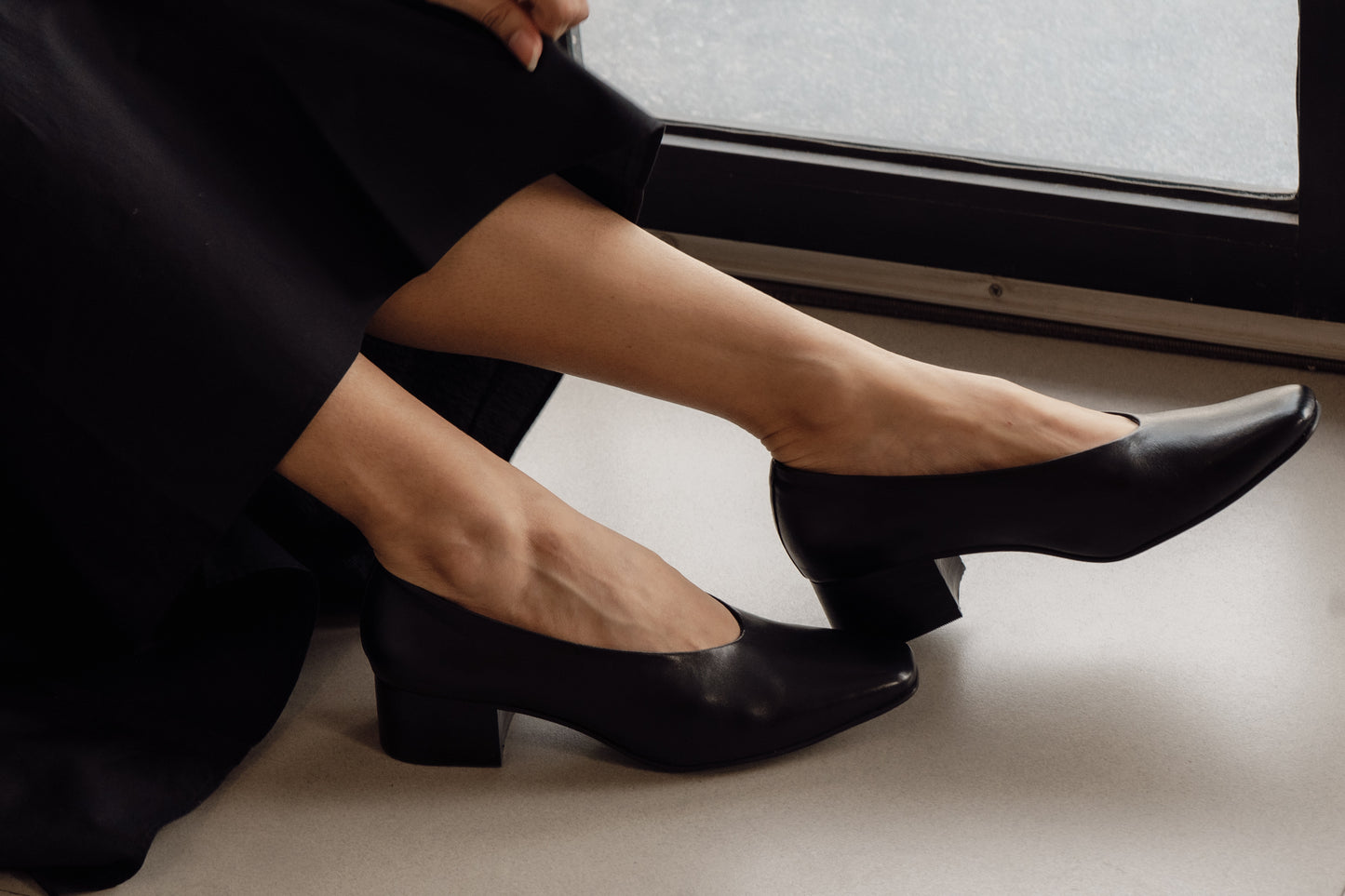 Black Court Shoe