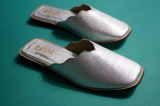 Silver Jaipur Mule