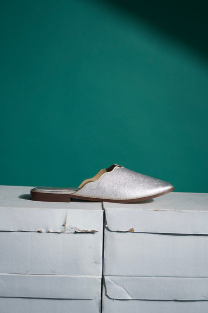Silver Jaipur Mule