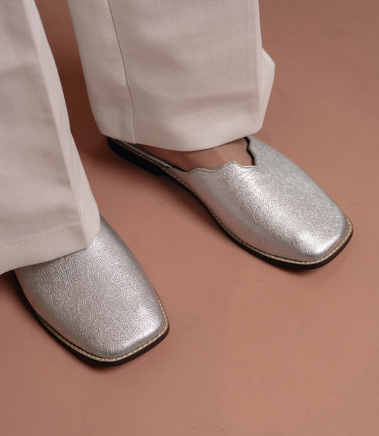 Silver Jaipur Mule