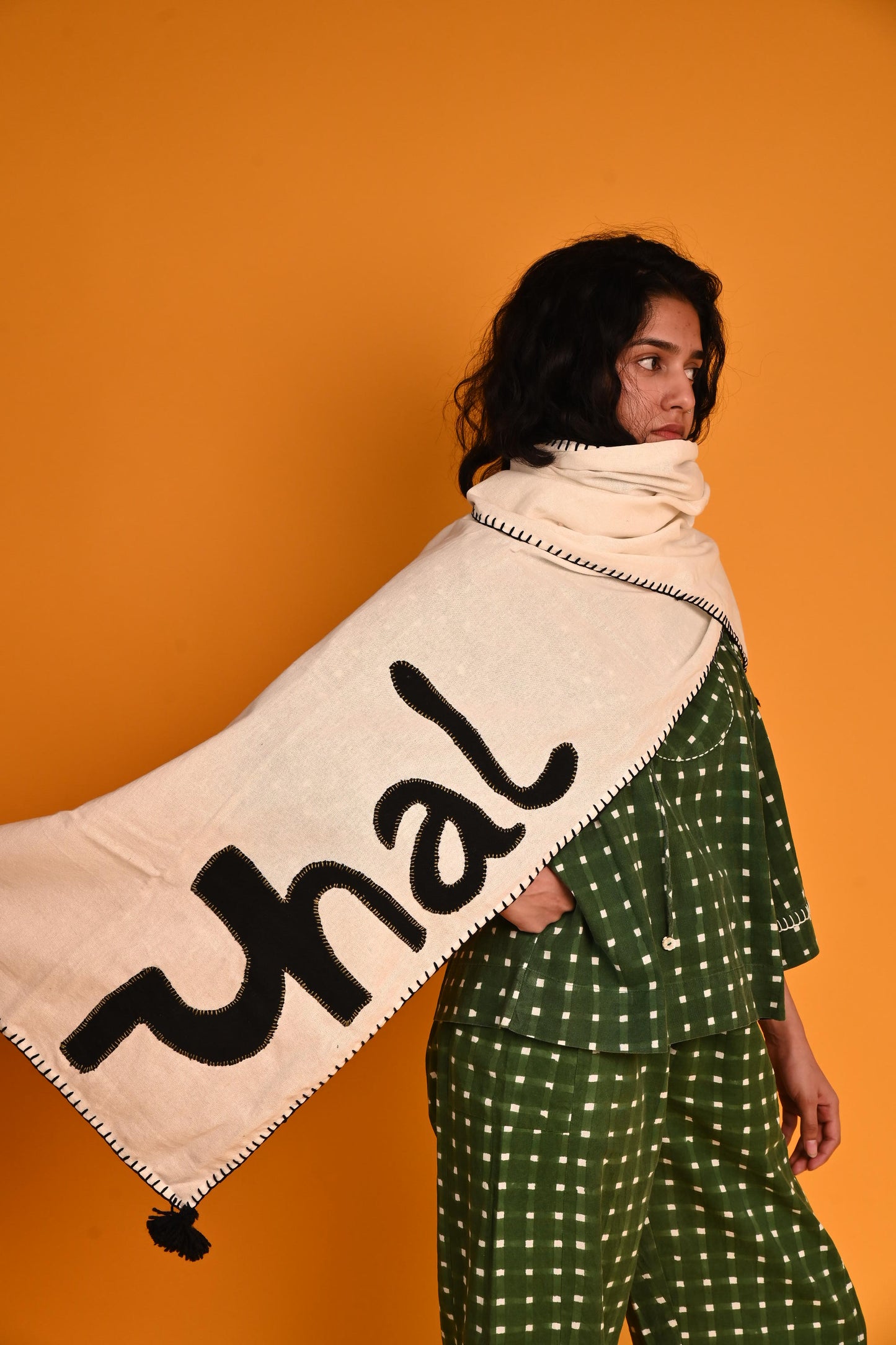 Swatantra Scarf (White)