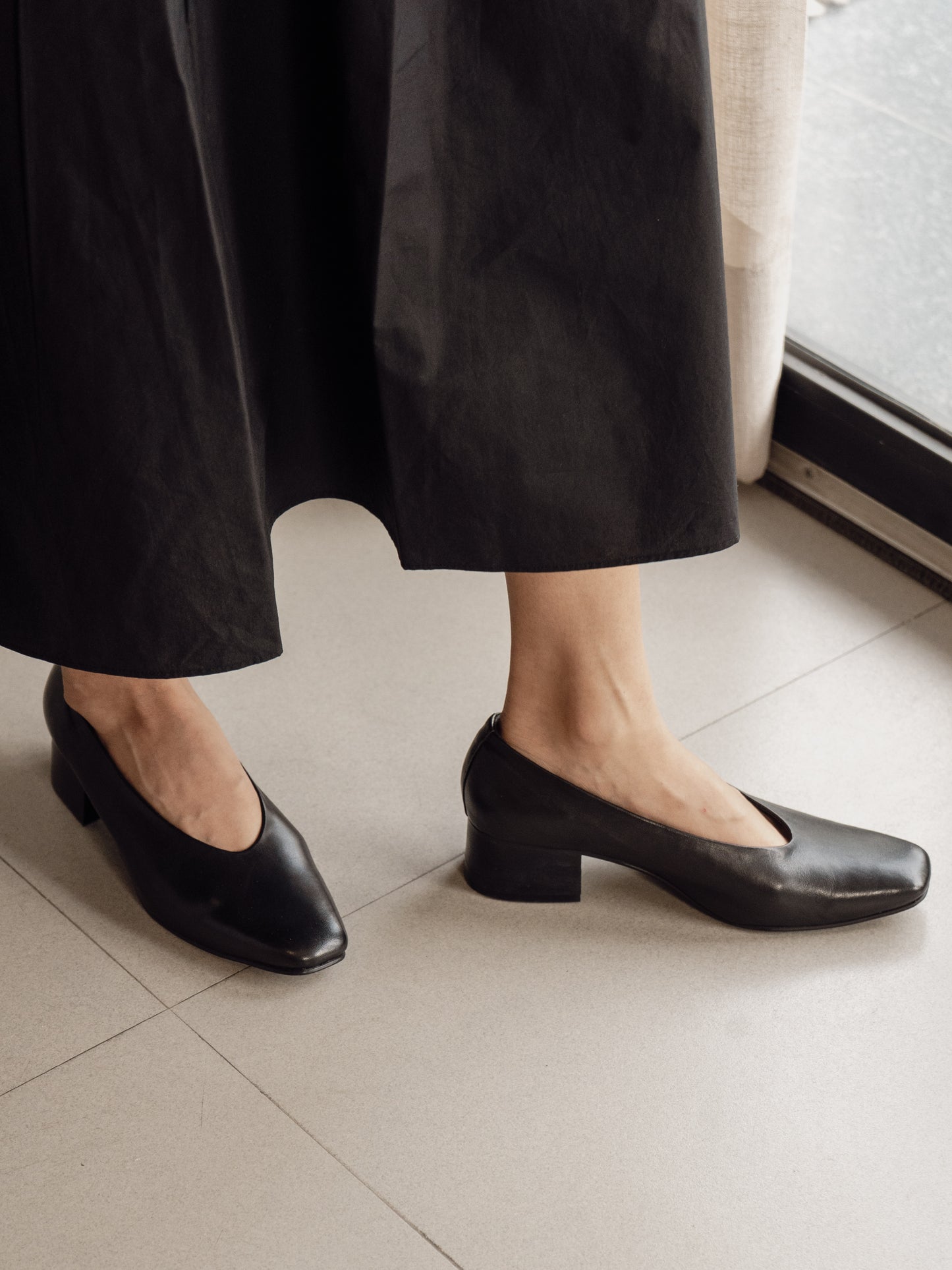 Black Court Shoe